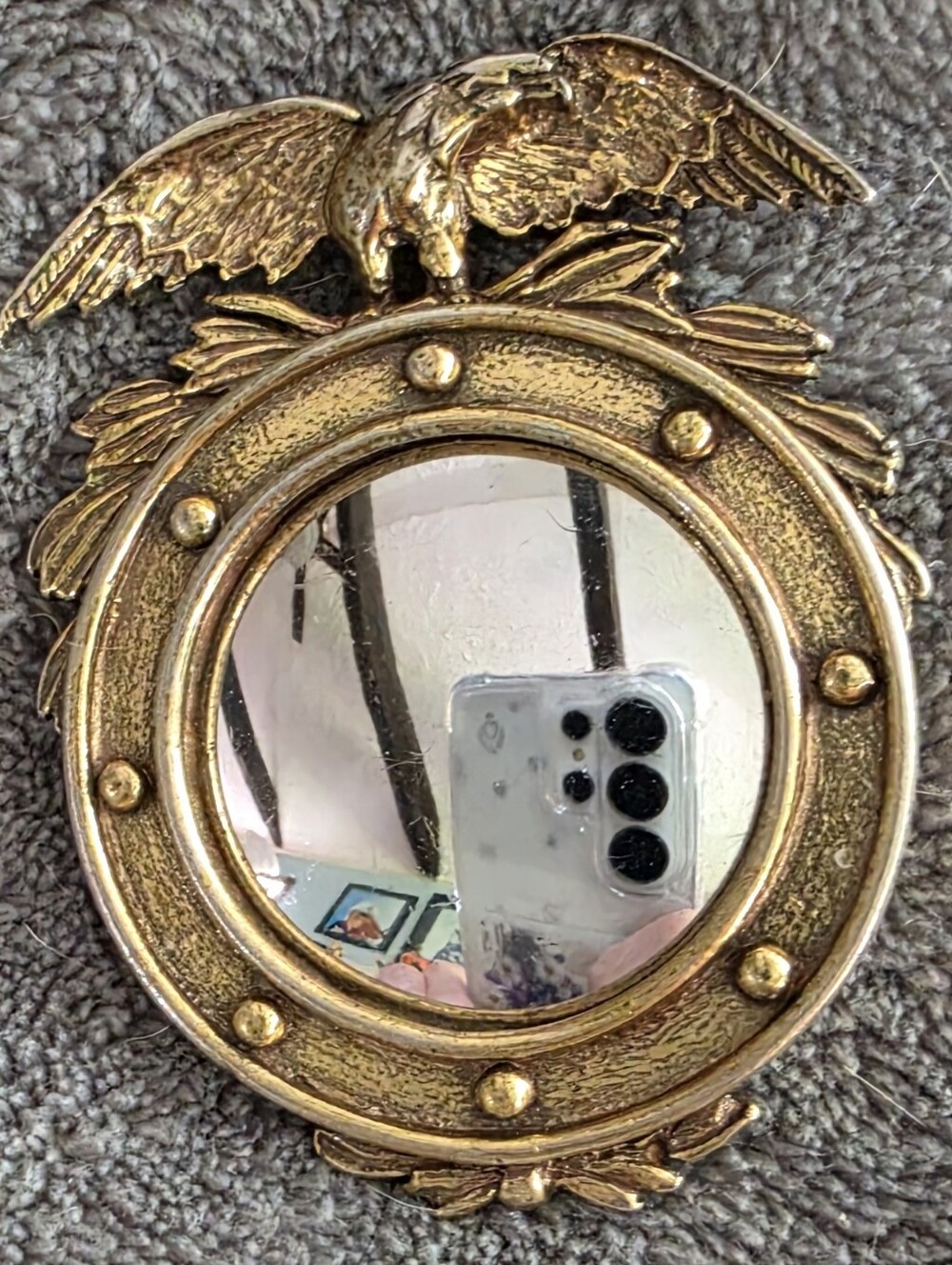 Federal Mirror Eagle Brooch. RARE